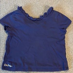 Lilly Pulitzer blue short sleeve top